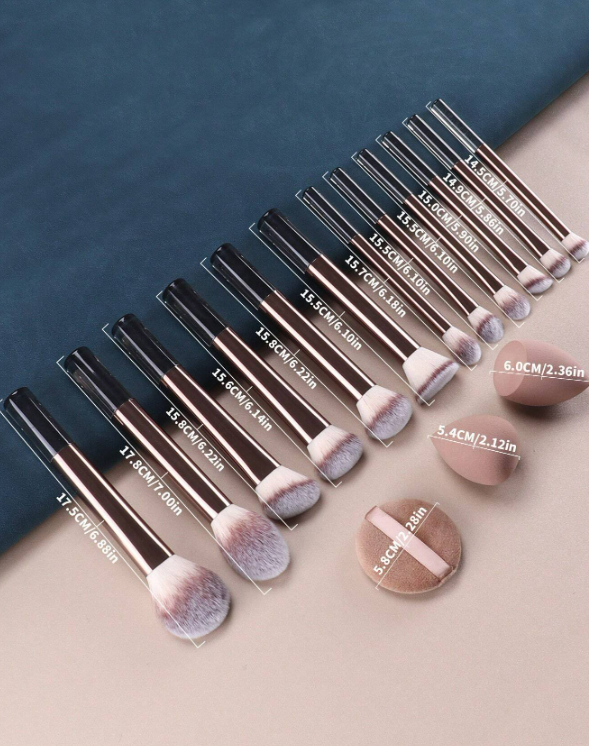 15pcs Makeup Brush Set