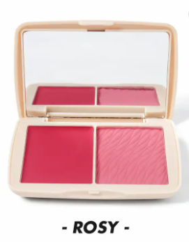 2 Tone Blush Highlighter Palette Vegan Cheek Tint